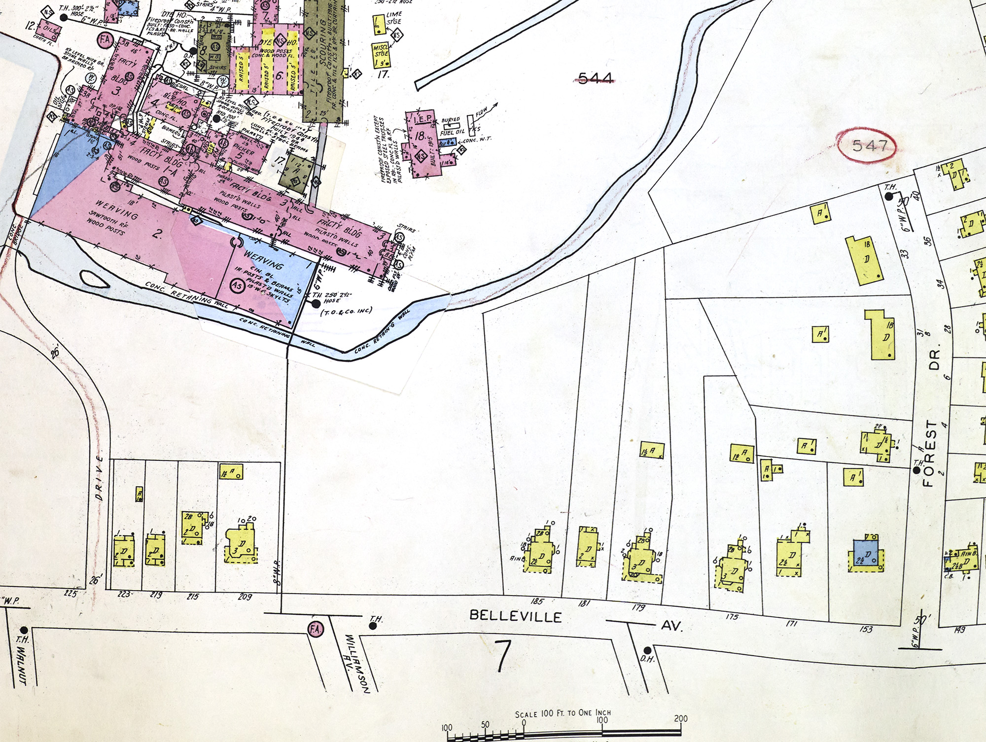 Sanborn map from 1938